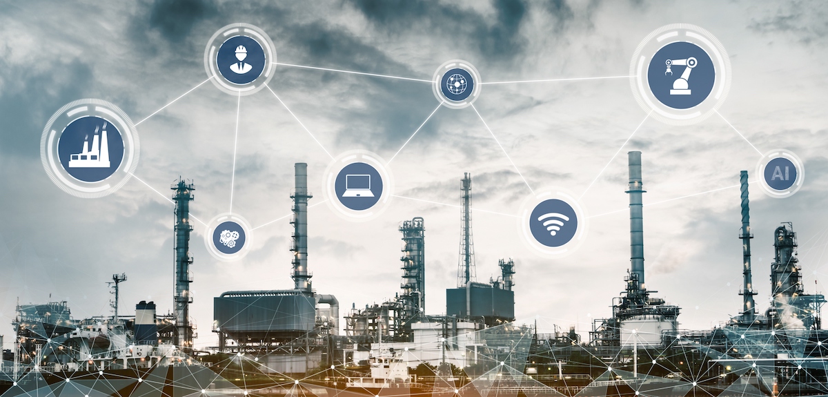 Industry 4.0 technology concept - Smart factory for fourth industrial revolution