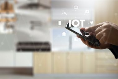 Smart home connection Smart home tech device IoT House automation interiors, living room, kitchen, bedroom and bathroom