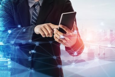 The modern creative communication and internet network connect in smart city