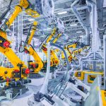 robots in a car plant