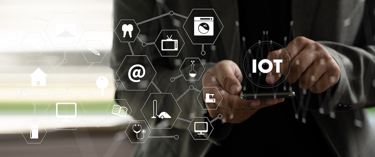 Smart home connection Smart home tech device IoT House automation interiors, living room, kitchen, bedroom and bathroom