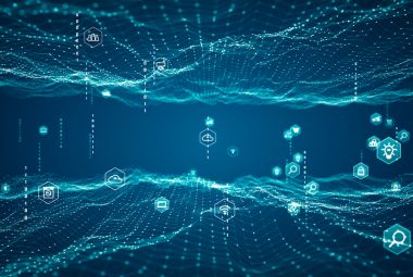 Technology Internet of things (IoT) and networking concept.