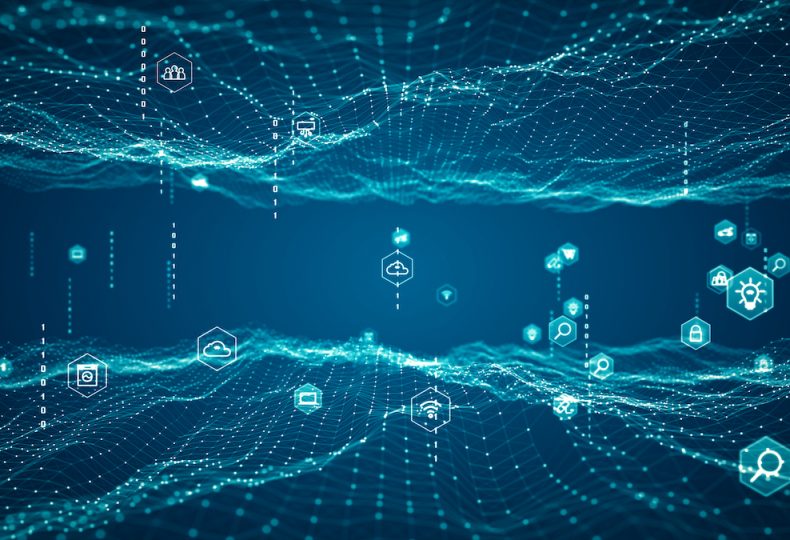 Technology Internet of things (IoT) and networking concept.