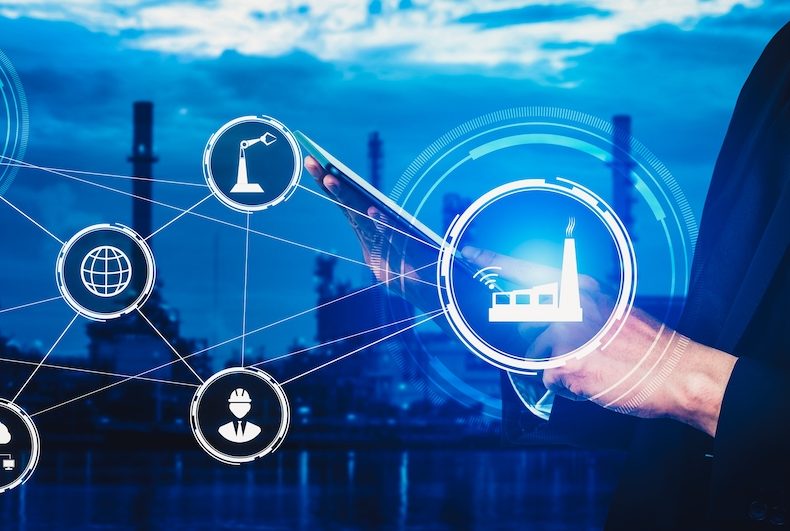 Industry 4.0 technology concept - Smart factory for fourth industrial revolution