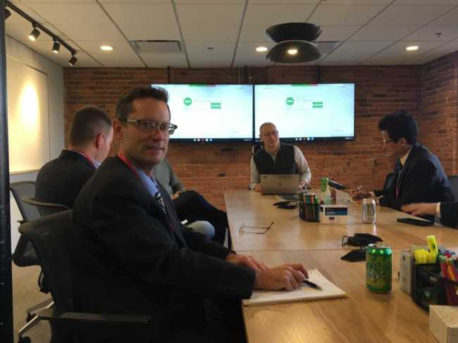 Greg at a cybersecurity event