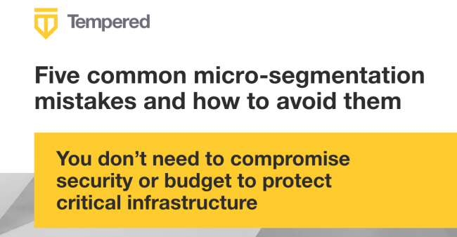 Micro segmentation mistakes & security image