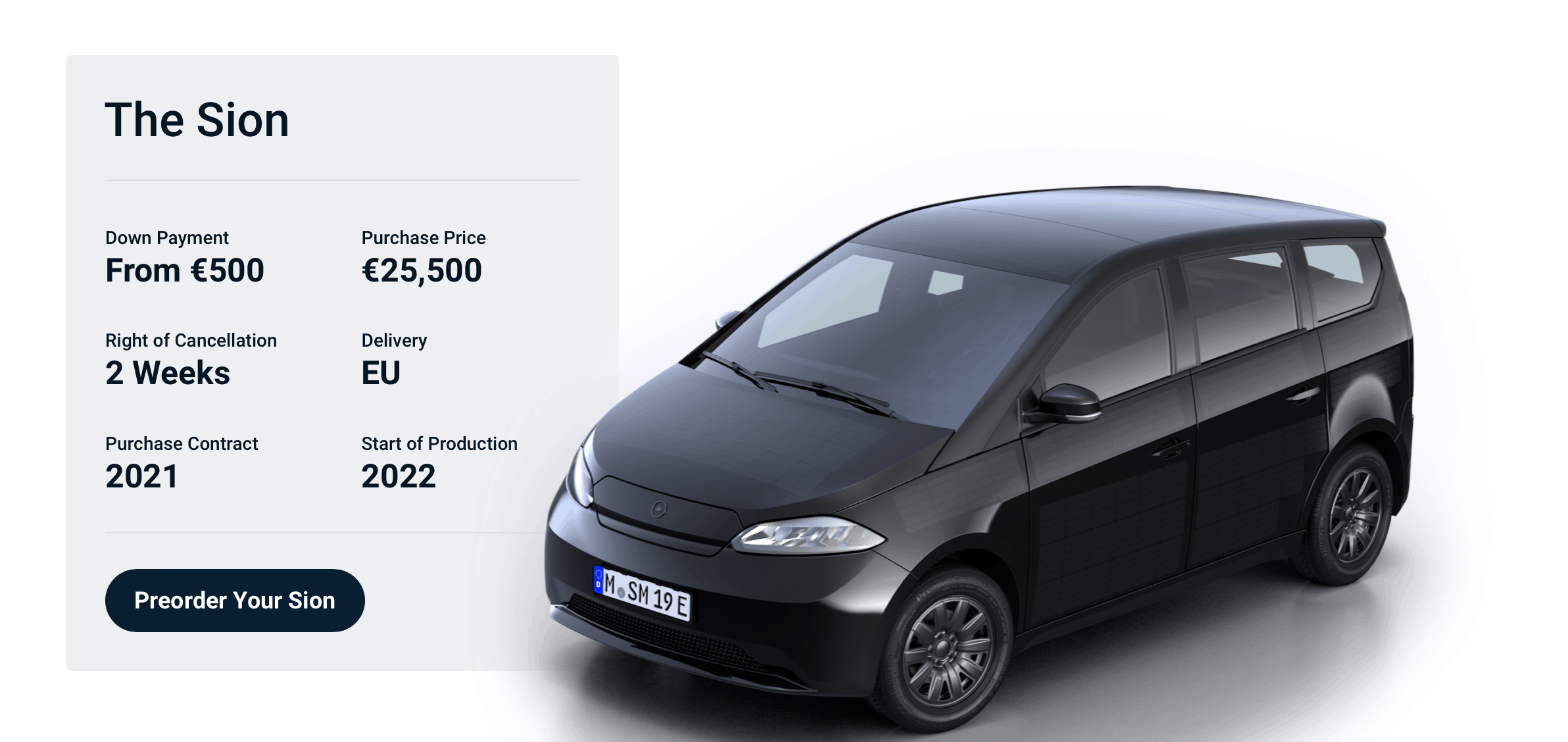 sion electric car 