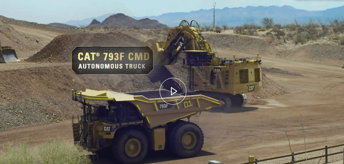 autonomous trucks caterpillar