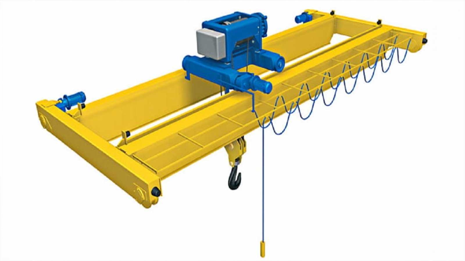 Overhead-EOT-crane-lifting-a-ladle-in-a-steel-melt-shop,-monitored-by-Crane-AI-Shield